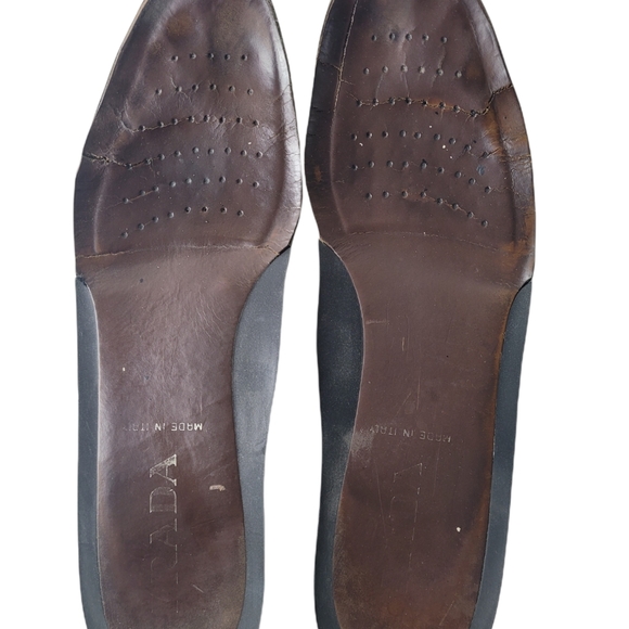 Prada Brown Loafers Distressed main image 10